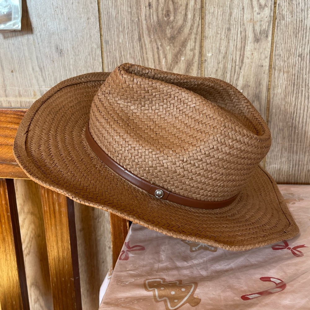 Rag & Bone Deep Brow Straw Cowboy Hat. Size S Women